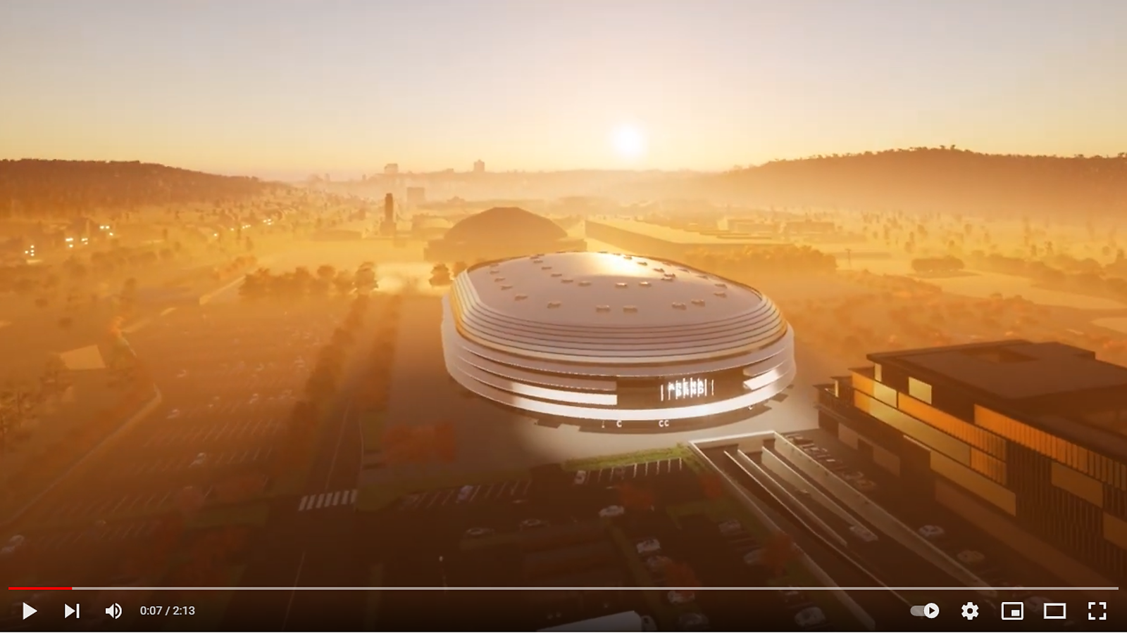 Finální vizualizace multifunkční haly ARENA BRNO - video, vizualizace